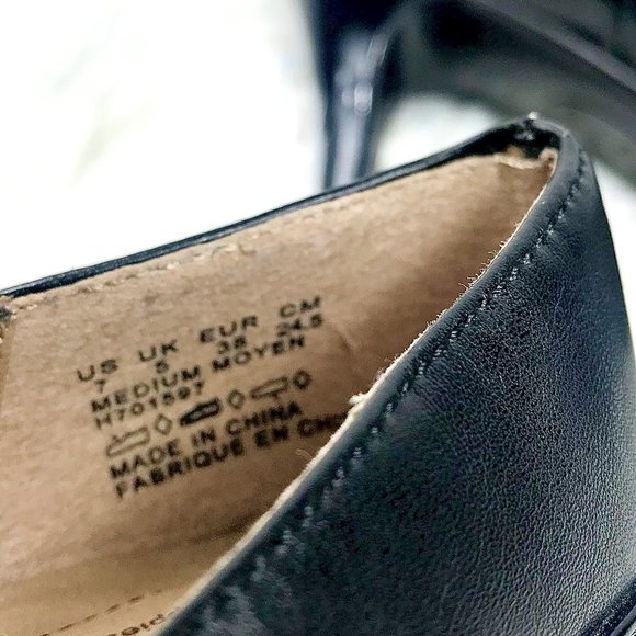 SOFT STYLE Black Heels with Padded Soles, Size 7 - Picture 8 of 8